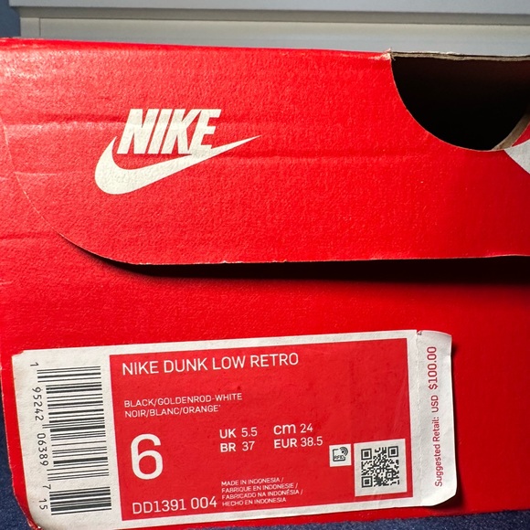 DS Nike Dunk Low Championship GoldenRod M6/W7.5 - Picture 3 of 4